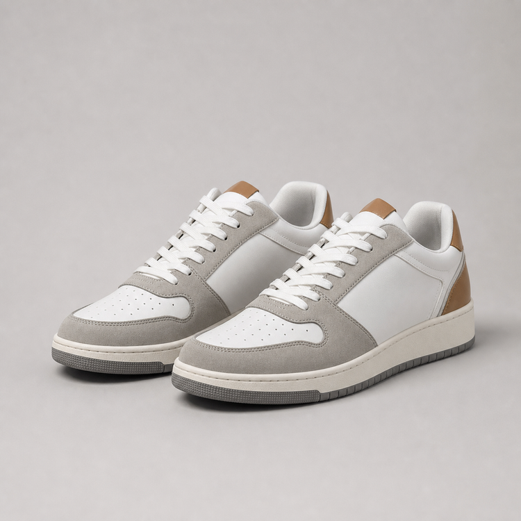 Unbranded sneakers on a neutral studio background for the Sneakers collection